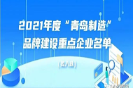 热烈祝贺海美特2021年度青岛制造品牌建设重点企业榜上有名